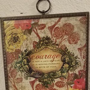 Courage Plaque